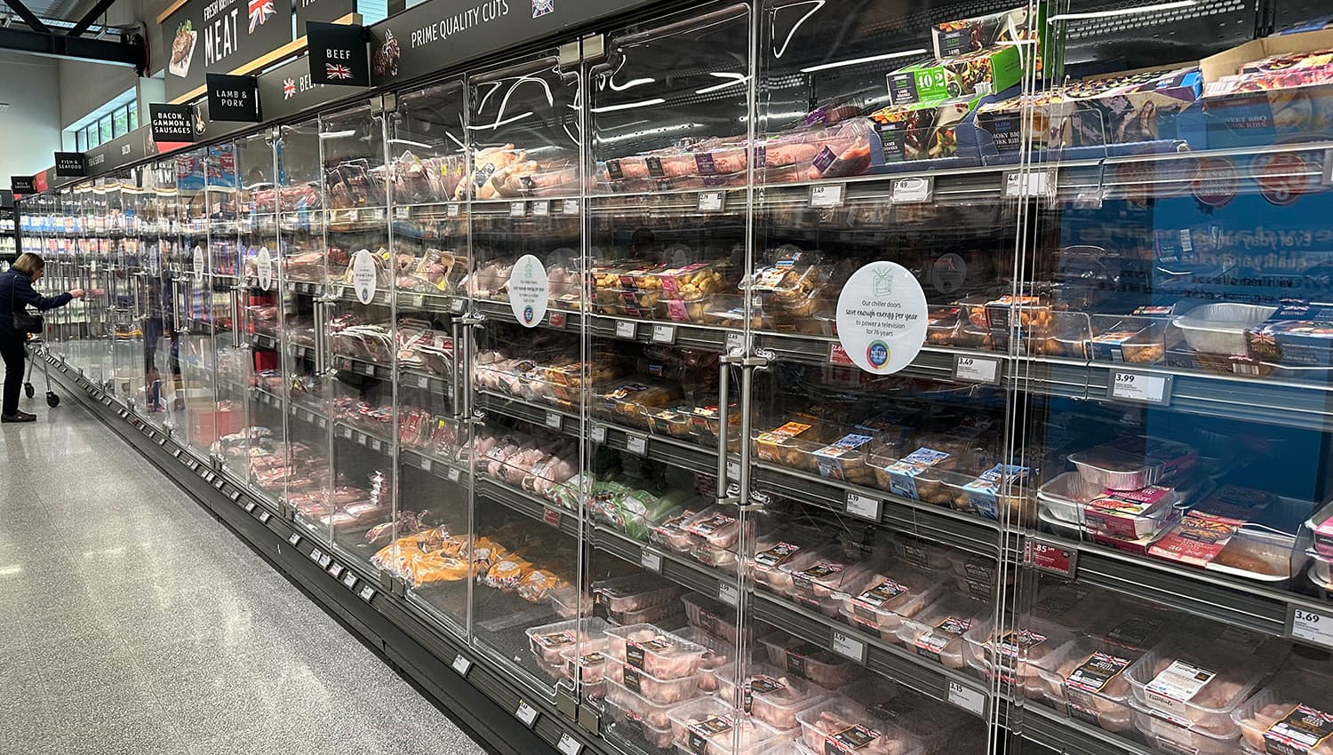 Supermarkt Antipasti Vitrine